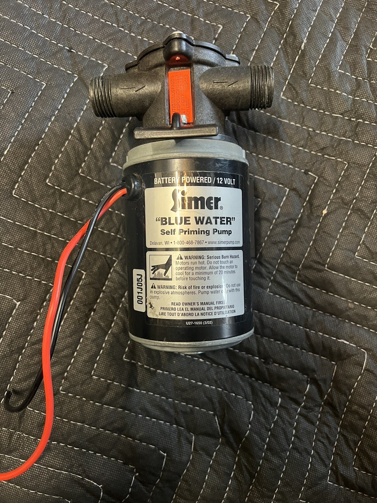 Simer BW85 12 Volt Self Priming Reversible Ballast Pump eBay