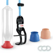 Penis Pump EasyOp Zgrip Silicone Hose, 3 Sizes of Sleeves & Clear Tension Ring