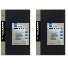 2 Pack ITOYA Art Profolio 9x12 Storage Book Display Album, 24 Pages (IA-12-9)