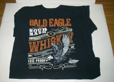 CODY JAMES BALD EAGLE SOUR MASH WHISKEY 100 PROOF MEDIUM T SHIRT