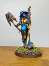 Wizard Mage Painted Miniature for D D or Pathfinder Fantasy RPG