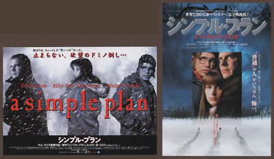 A Simple Plan x2 mini posters Chirashi flyers Sam Raimi Bill Paxton Japanese