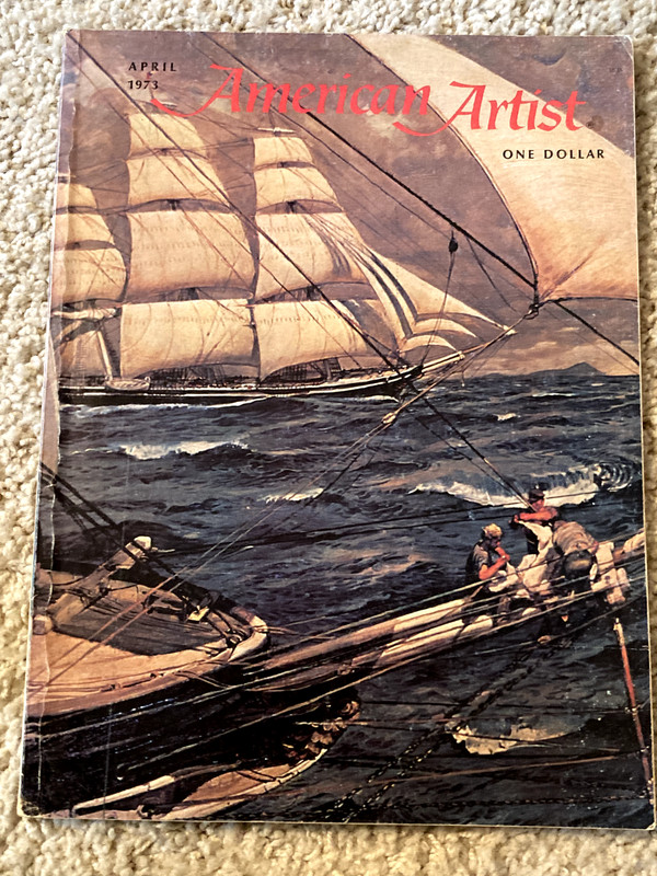AMERICAN ARTIST April 1973 Bruce North RAKU POTTERY H Von Schmidt WHISTLER Weeks