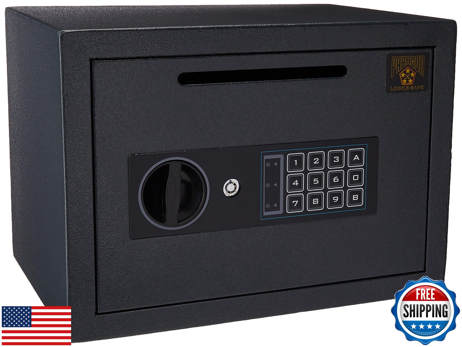 Compact Digital Drop Safe with Keypad for Secure Money & Valuables Storage