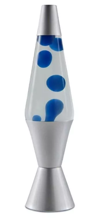 Blue wax on sale lava lamp