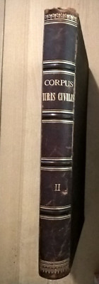 CORPUS IURIS CIVILIS P. Krueger Vol. Secundum Berolini 1906