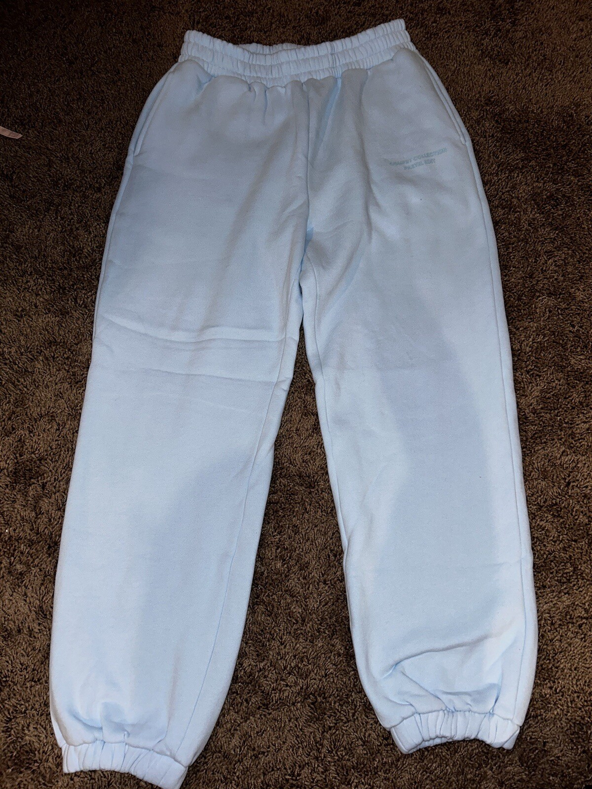 Comfrt Pastel Collection Sweatpants  Baby Blue Color Unisex size large  