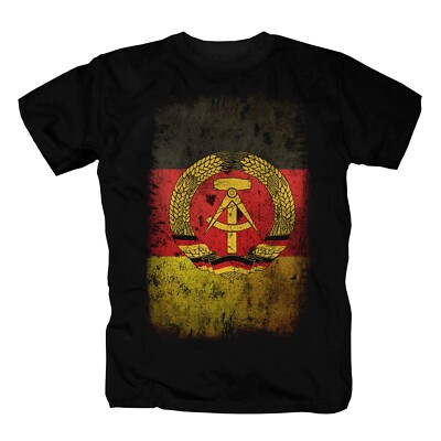 DDR Ostdeutschland East Germany  GDR Osten Ostler NVA Flag retro T-Shirt S-5XL 