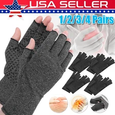 Copper Compression Gloves Medical Arthritis Pain Relief Hand Support Brace M-XL