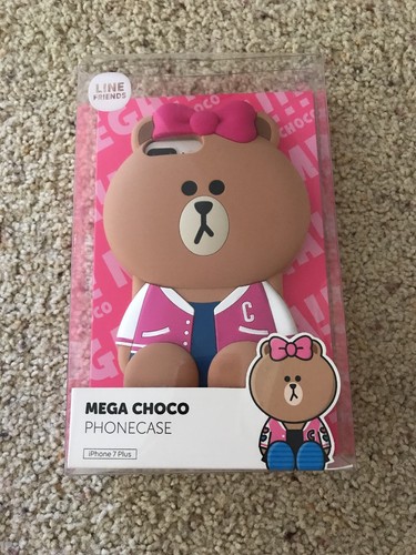 Line Friends Character Iphone 7 Silicone Case Pink Baseball Jacket Mega Choco Ebay