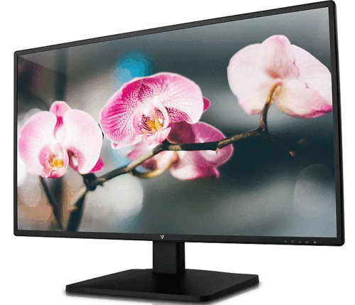 V7 L27ADS-2N 27" Full HD LED LCD Monitor - 16:9 - Black - Picture 2 of 3