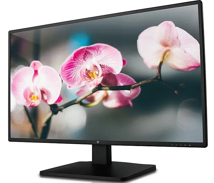 V7 L27ADS-2N 27" Full HD LED LCD Monitor - 16:9 - Black - Image 2 of 3