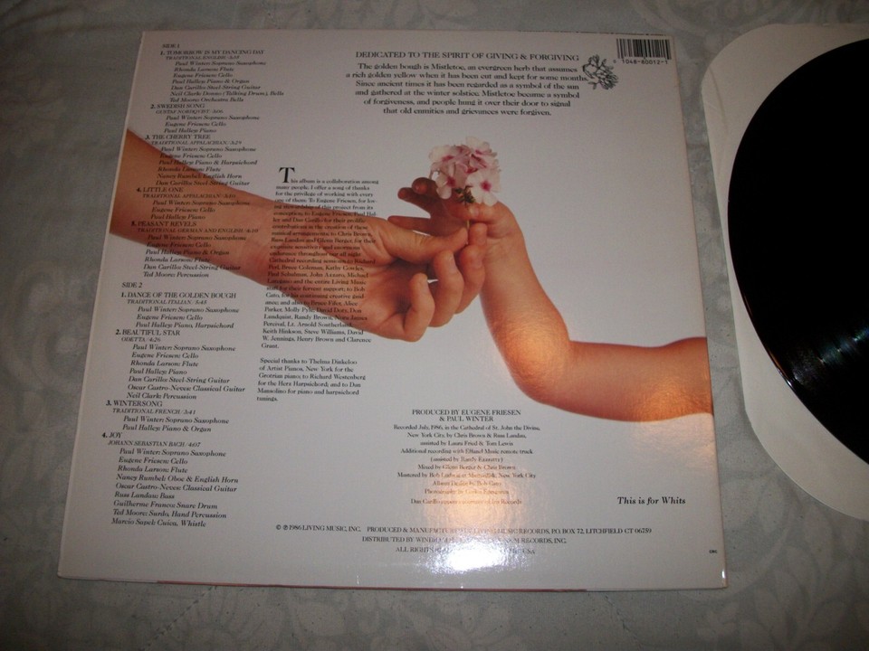 PAUL WINTER WINTERSONG TOMORROW IS MY DANCING DAY LP 1986 LIVING MUSIC