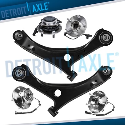 Front Rear Wheel Bearing Hubs Lower Control Arms for Town and Country Ram C/V