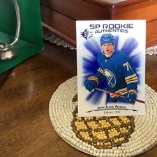 2021-22 SP Authentics Blue #121 John-Jason Peterka Sabres Rookie Sabres
