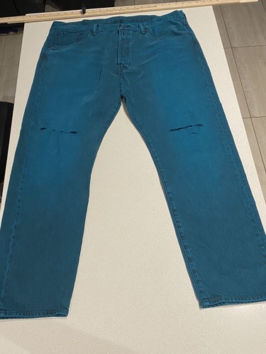 Levi's 501 CT Zip Fly Denim Blue Jeans 