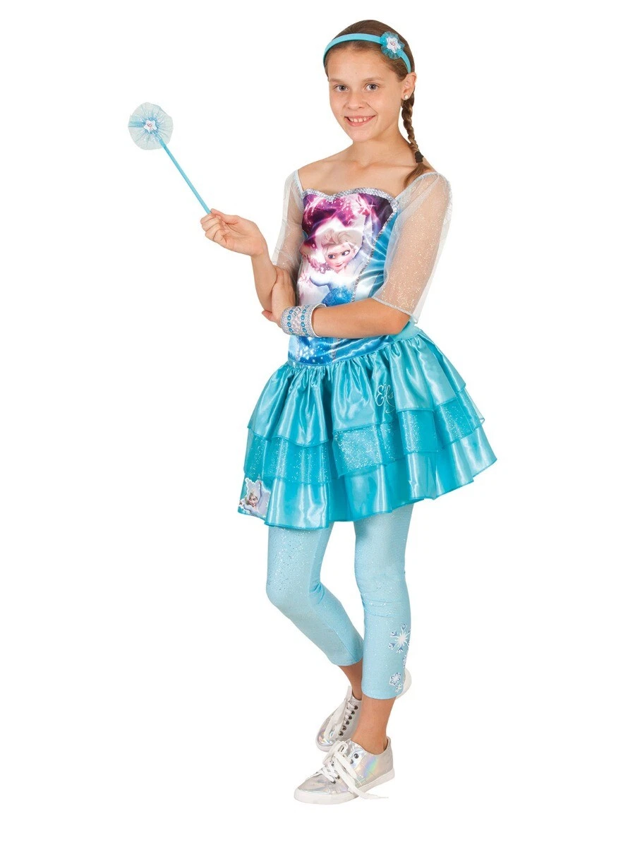 CK1964 Disney Elsa Frozen Princess Top Tutu Skirt Tights Girls