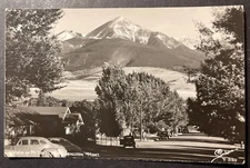 Vista of Mt Baldy from Livingston Montana RPPC Sanborn Y-2125