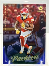 Isiah Pacheco 2025 Panini Luminance Blue #75 SN #/199