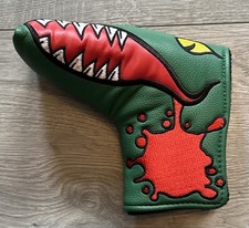 Crocodile Golf Putter Head Cover - Green - Embroidered - Magnetic Closure - New