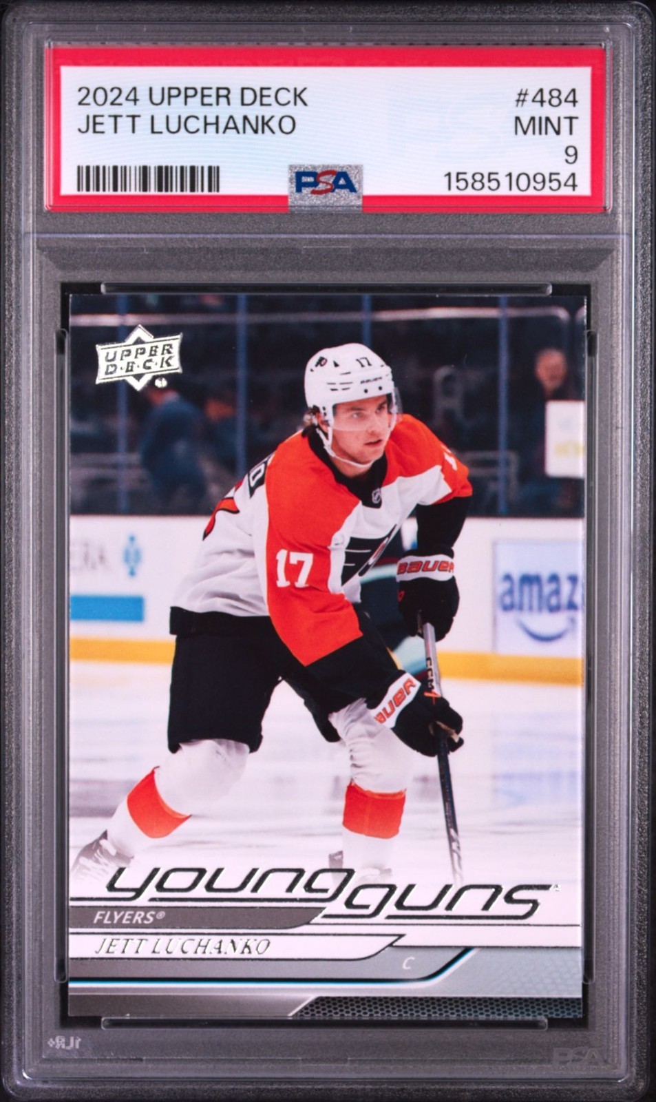 2024-25 Upper Deck Jeft Luchanko RC Young Guns Flyers RC #484 PSA 9 Mint