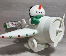 Santa’s Best Animated Lighted Snowman in Airplane 1999 Christmas