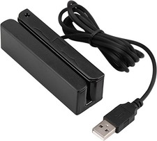 MSR90 Magnetic Stripe Card Reader 3-Track USB POS Credit Card Swipe