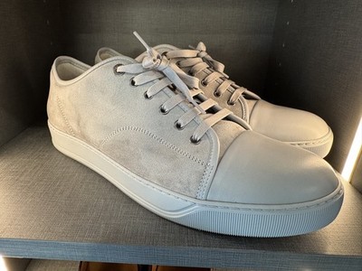 Lanvin DBB1 Leather And Suede Sneakers Size 11 D Mens Navy