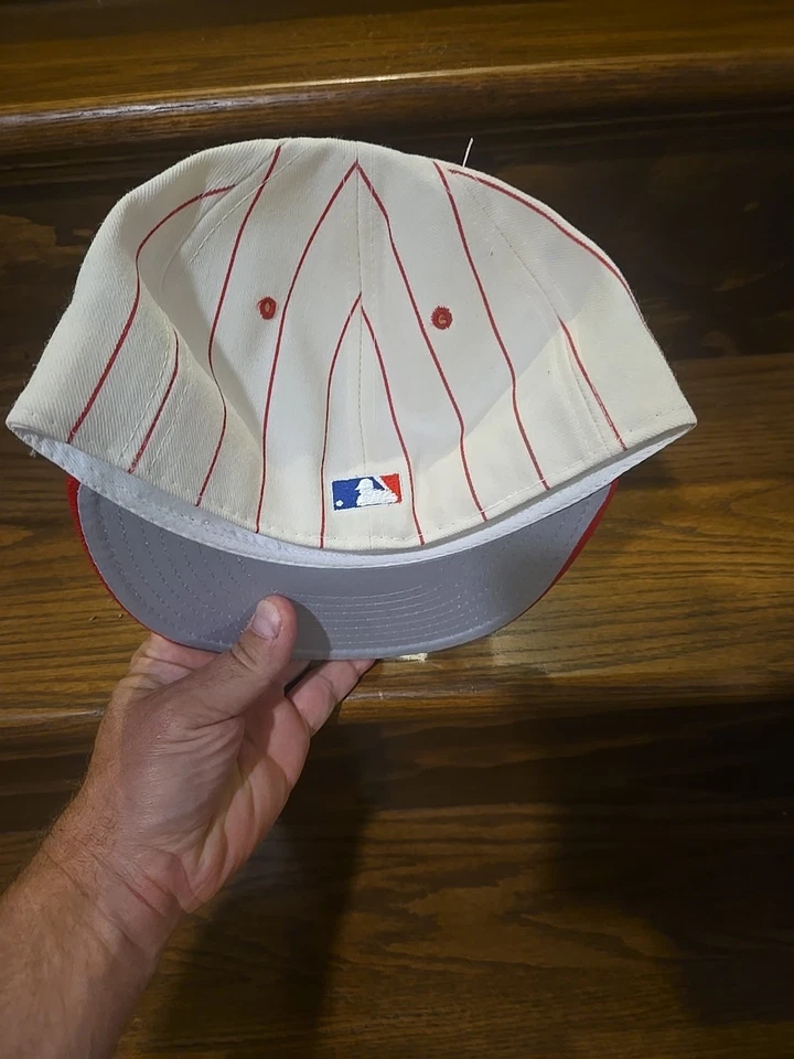 Vtg NOS NWT New Era 5150 Pro Model Fitted Cincinnati Reds Cap Hat 6 5/8 - Image 2 of 4