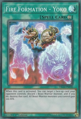 3 x Fire Formation - Yoko - FIGA-EN030 - Super Rare - 1st Edition Near Mint, Eng