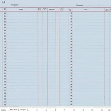 Ledger Paper in Blue | Journal Basics | Riley Blake