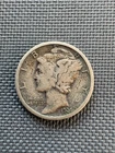 One (1) Mercury Dime | 90% Silver | Good Condition Coin | COA | Random Year
