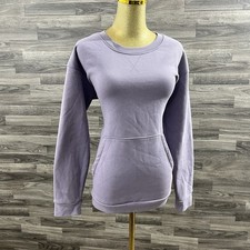 Mondetta Women's Everyday Soft Relaxed Fit Crewneck Sweatshirt Purple Size M
