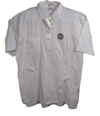 Izod 1991 Hazeltine US Open Golf Polo Shirt Mens XL White Cotton NWT NOS