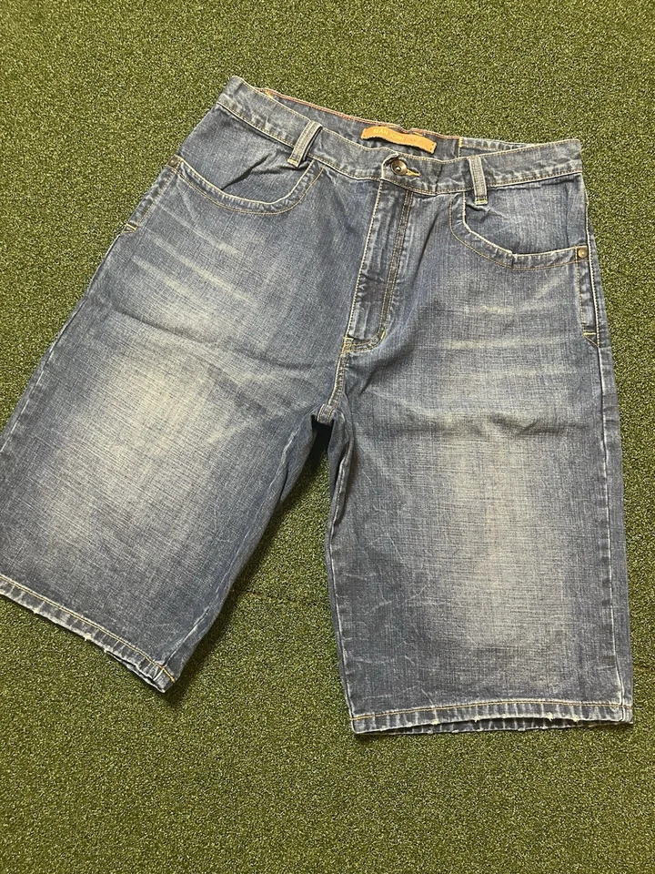 Sean John Baggy Jorts Men's Blue Denim Jean Shorts Size 32 Y2K Hip Hop Vintage - Image 2 of 4