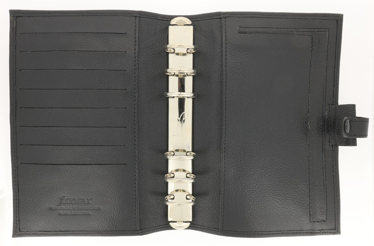 New Never Used Circa 2005 Filofax Personal Kensington REAL Leather