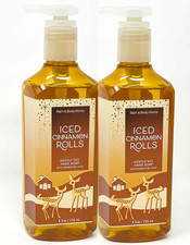2 BATH BODY WORKS ICED CINNAMON ROLLS GENTLE GEL HAND SOAP 8 FL OZ /236 mL NEW
