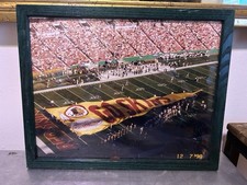 Vintage 90s Washington Redskins Framed Photo Jack Kent Cooke Stadium Commanders