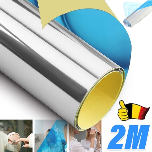 NEU Spiegelfolie Selbstklebend Wand Möbel 200x60cm Wandspiegel Folie Spiegel DHL