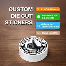 Custom Logo Vinyl Stickers Die Cut Water Proof Personalized Decals Your Design