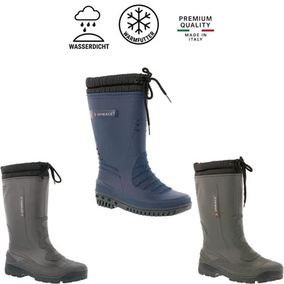 "SONDERPOSTEN" Spirale warm gefütterter PVC Gummistiefel Thermostiefel Gr. 28-48