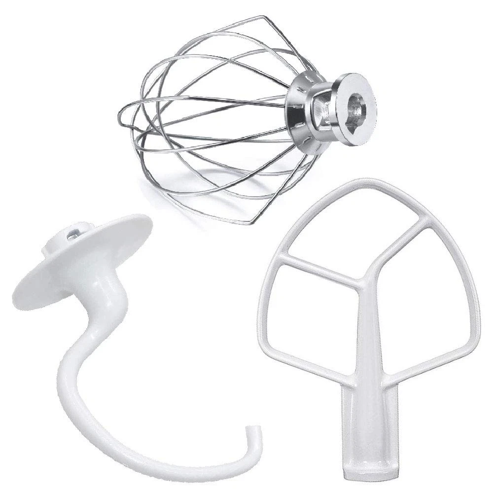 Kitchen Mixers Accessories 3-Piece Including K5AB Coated Flat Beater&K5ADH Do...