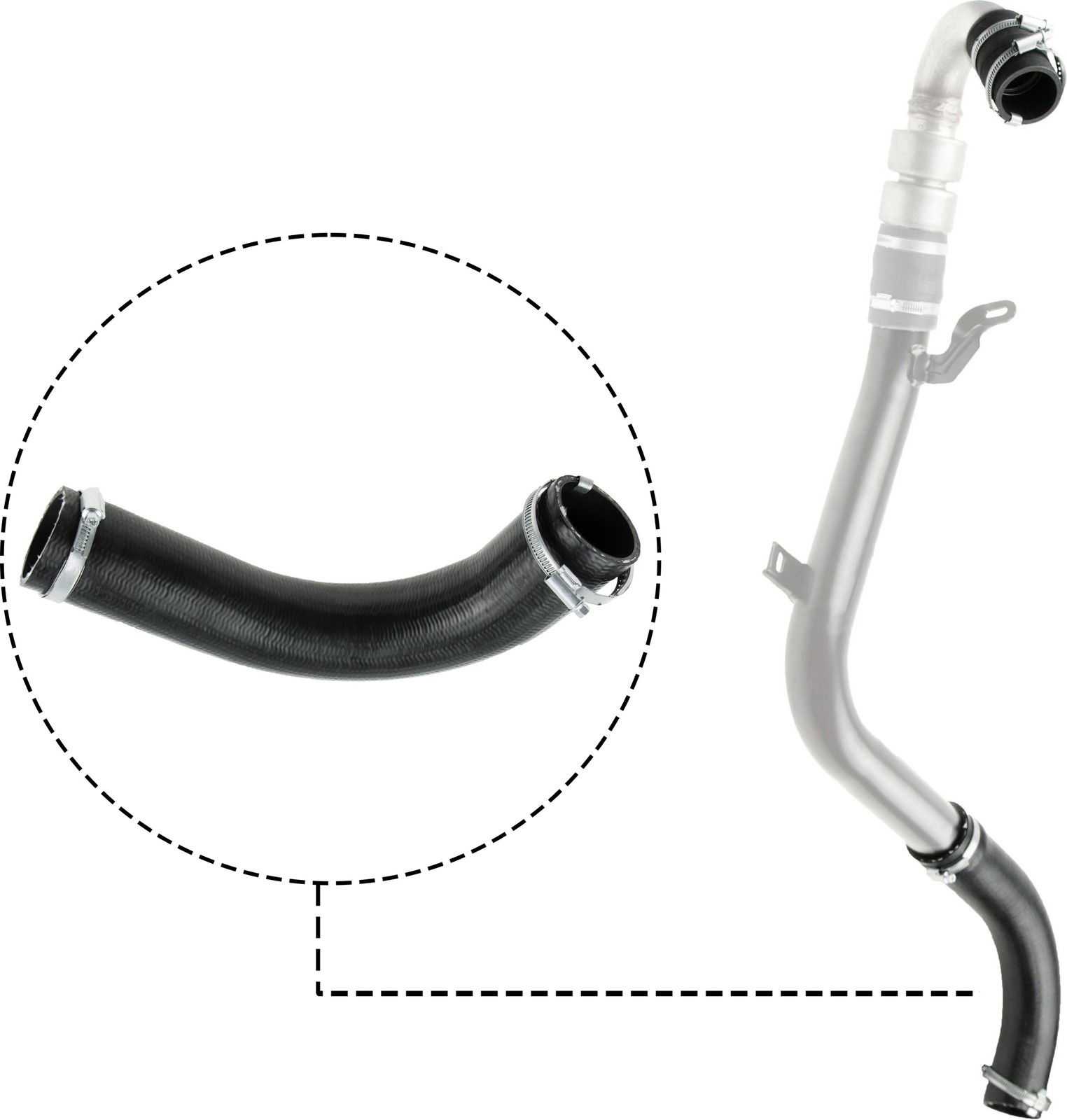 Turbo Hose 09-0665 Gates Charger 1233334 1257257 1301487 1309226 1318760 Quality - Image 7