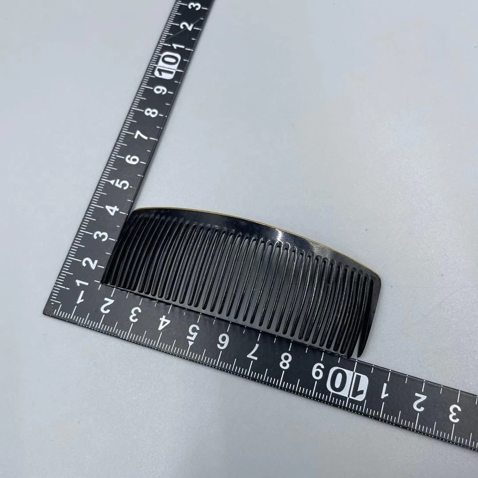 Comb Kimono vintage black plastic comb - Image 4 of 4