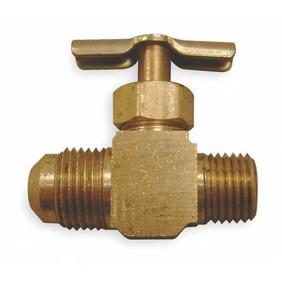 Weatherhead Needle Valve,Straight,Brass,1/8  x 1/4In 530 Weatherhead 530