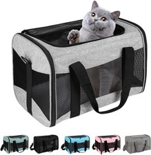 Cat Carrying Case Pet Carrier Airline Approved Protable Breathable Pet Travel