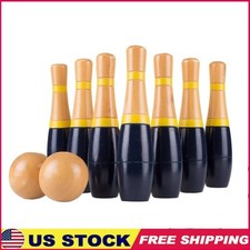 Indoor Outdoor Lawn Bowling Game Set W/ Pins Balls Fun Backyard Party Activity