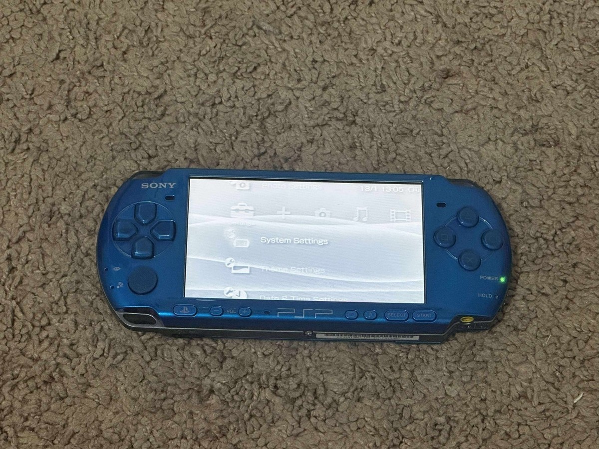 Sony PlayStation PSP 3000 Blue with Box | Charger | Battery