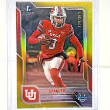 2025 Bowman U Chrome Devon Dampier #3 1st Bowman Yellow Refractor 179/350