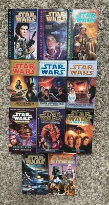 Star Wars Paperback Lot - 11 Books - Jedi Academy Trilogy | Corellian Trilogy - Image 1 of 4